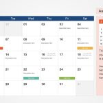 2020 Calendar Powerpoint Template – Slidemodel Intended For Powerpoint Calendar Template 2015