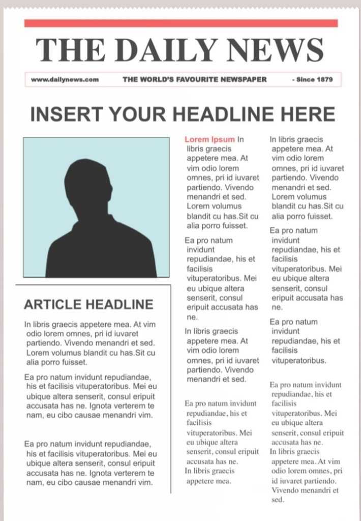 Newspaper Template For Powerpoint