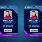 43+ Free Id Card Templates Download – Graphicsfamily Inside Portrait Id Card Template