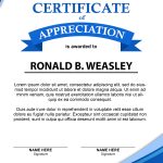 Certificate 1 – Free Template | Free Template Design Throughout Certificate Of Appearance Template