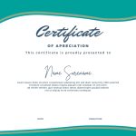 Editable Certificate Template, With A Simple And Elegant Appearance Throughout Certificate Of Appearance Template