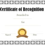 Free Certificate Of Recognition Template | Customize Online Intended For Certificate Of Appearance Template