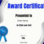 Free Editable Certificate Template | Customize Online & Print At Home Intended For Participation Certificate Templates Free Download