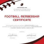 Free Football Certificate Template In Psd, Ms Word, Publisher Within Sports Award Certificate Template Word