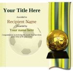 Free Uk Football Certificate Templates – Add Printable Badges & Medals Within Soccer Certificate Template