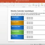 Free Weekly Blank Calendar Template For Powerpoint – Free Powerpoint Regarding Powerpoint Calendar Template 2015