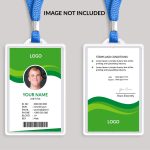 Green Awesome Id Card Template 572878 Vector Art At Vecteezy Pertaining To Portrait Id Card Template