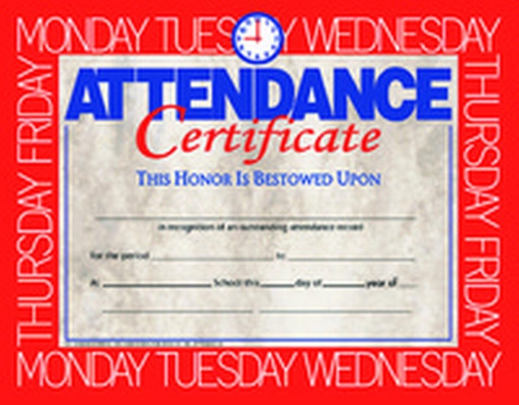 Hayes Attendance Certificate 11 X 8 12 Inches Paper Pack Of 30