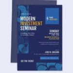 Modern Investment Seminar Invitation Template – Illustrator, Word Intended For Seminar Invitation Card Template