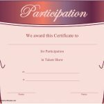 Participation In Talent Show Certificate Template Download Printable With Participation Certificate Templates Free Download