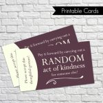Printable Random Act Of Kindness Cards Raok Pay It Forward In Random Acts Of Kindness Cards Templates