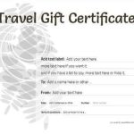 Travel Gift Certificate Templates Within Free Travel Gift Certificate Template